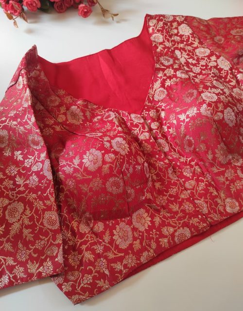 Banarasi Brocade V neck blouse - RB021