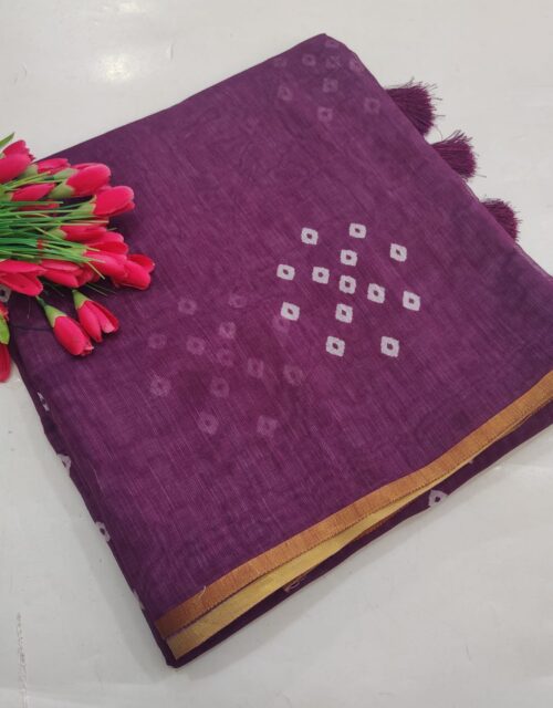 Mohini Cotton Saree Floral Elegance- KC008